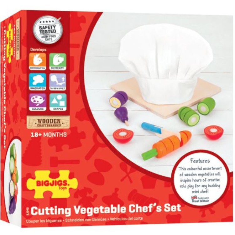 Bigjigs Cutting Veggies Chef Set Bj649