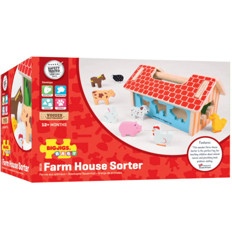 Bigjigs Farm House Sorter BB108 