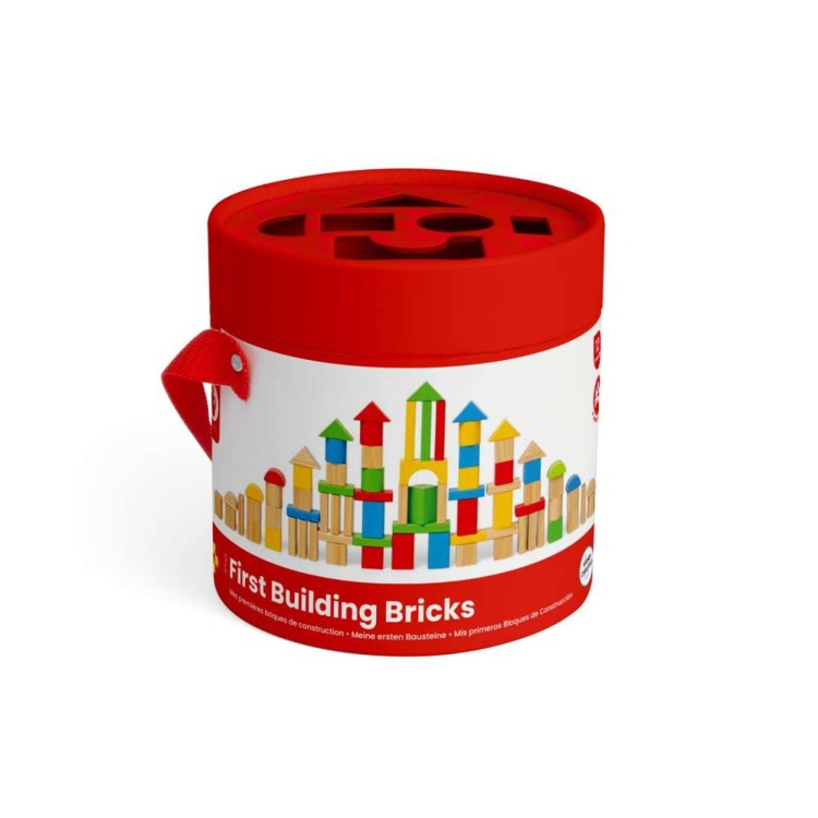 Bigjigs First Wooden Building Bricks Box 37001
