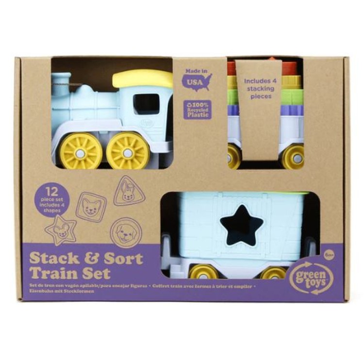 Bigjigs Green Toys Stack & Sort Train GTTNSS1460
