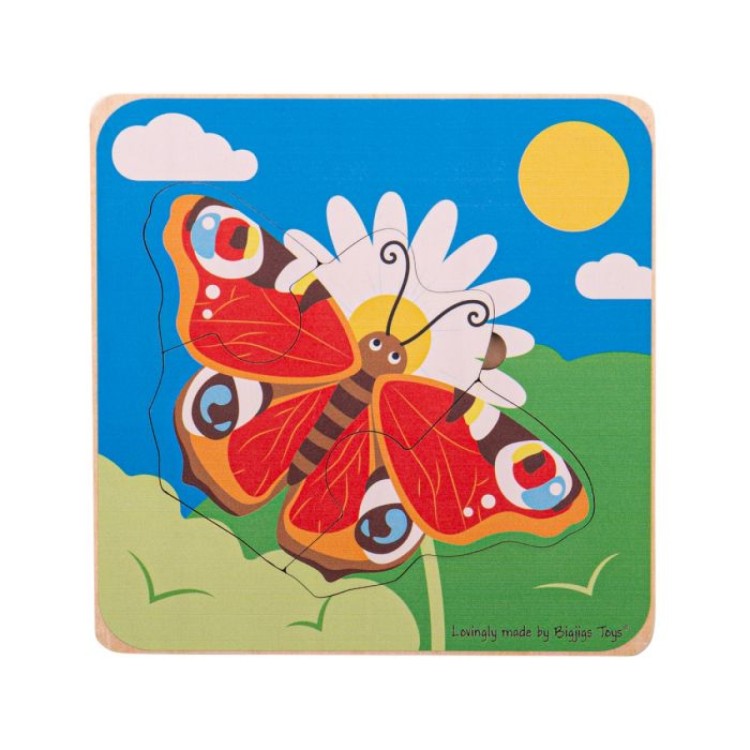 Bigjigs Lifecycle Layer Puzzle Butterfly 33030