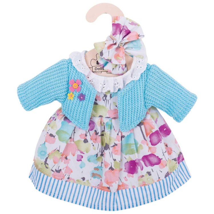 Bigjigs Medium Turquiouse Cardigan And Dress Doll Accessory BJD510