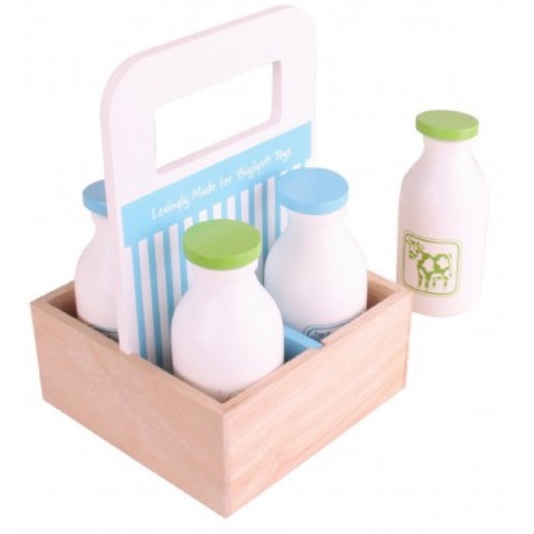 Bigjigs Milkmans Delivery Wooden Set BJ453