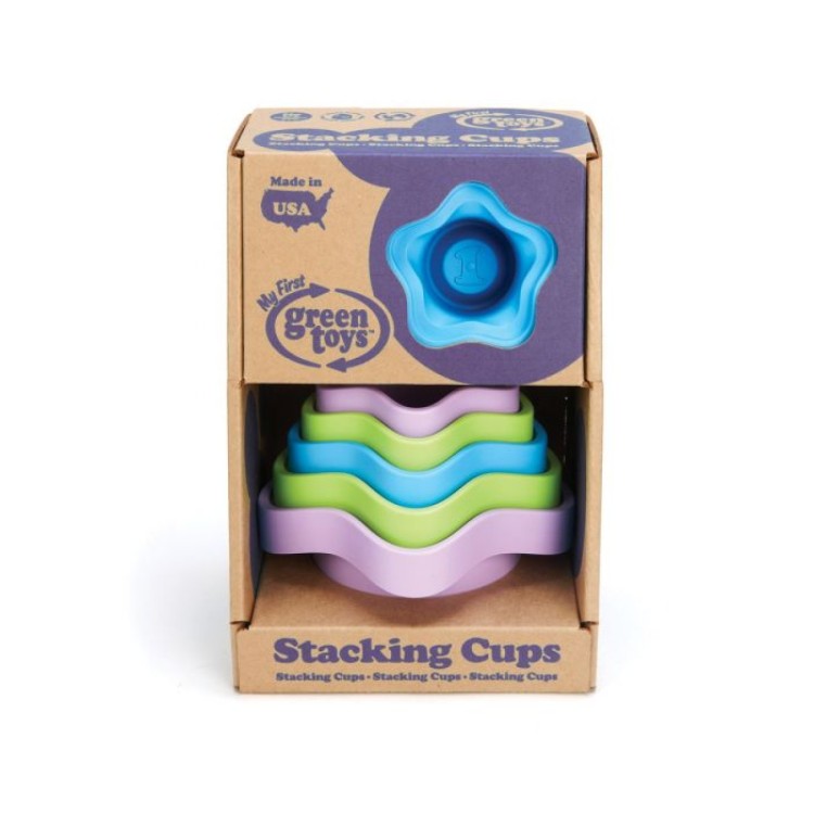 Bigjigs My First Green Toys - Stacking Cups  GTSTCA8586