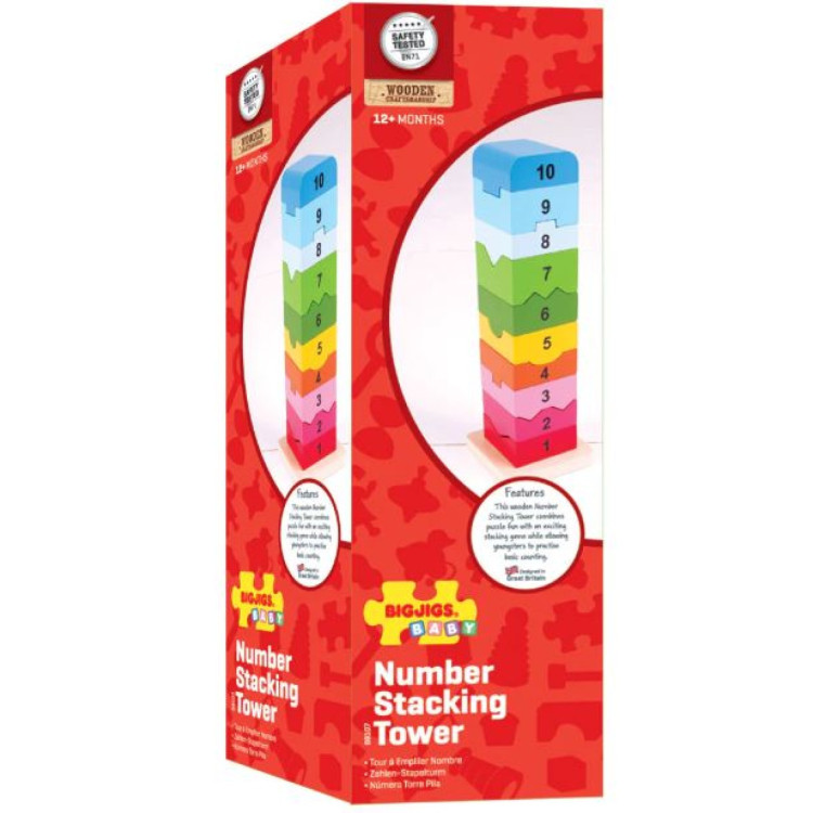 Bigjigs Number Stacking Tower BB107