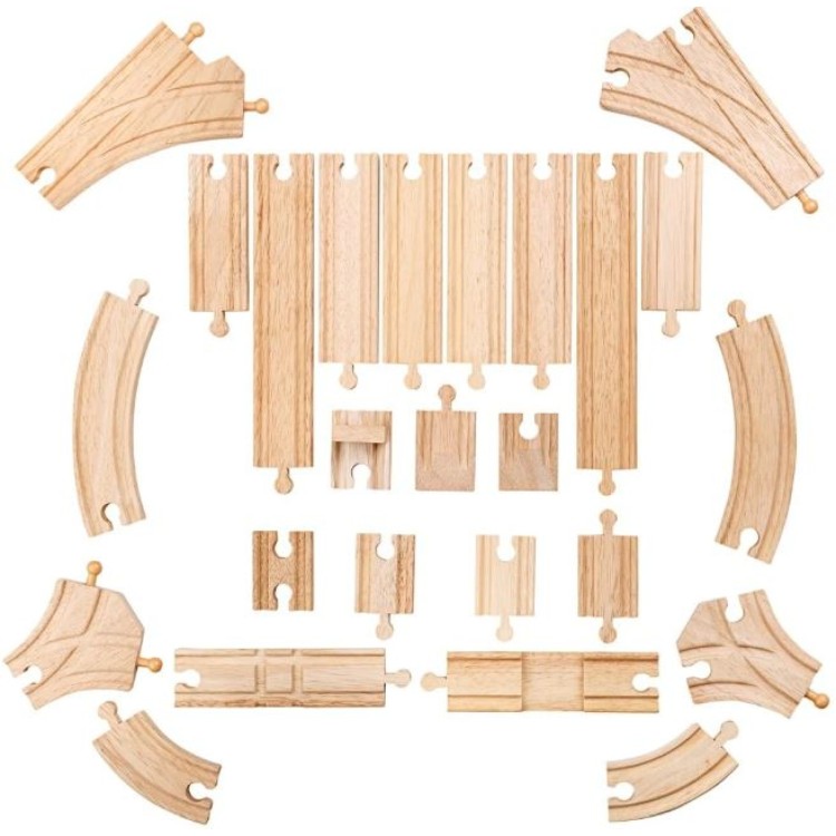 Bigjigs Rail -  Low Level Track Expansion Pack BJT052