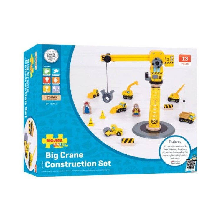 Bigjigs Rail - Big Crane Construction Set BJT200