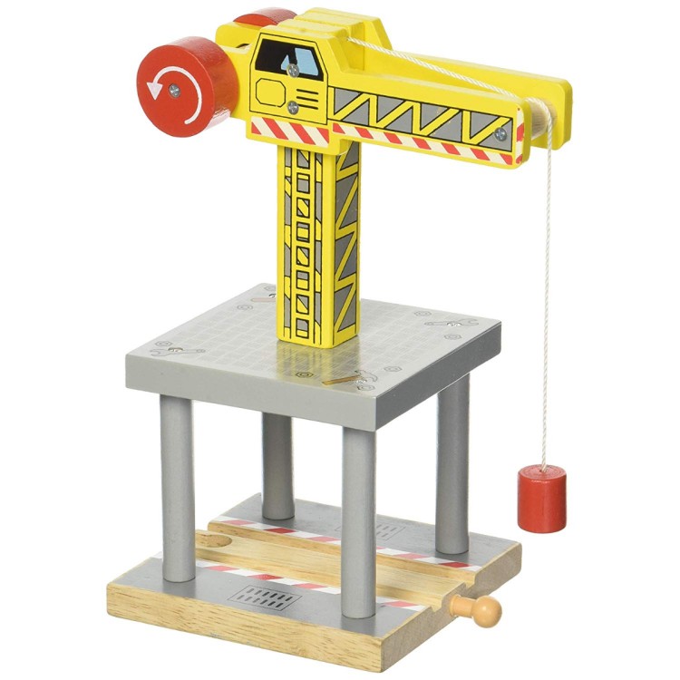 Bigjigs Rail - Big Yellow Crane BJT175 