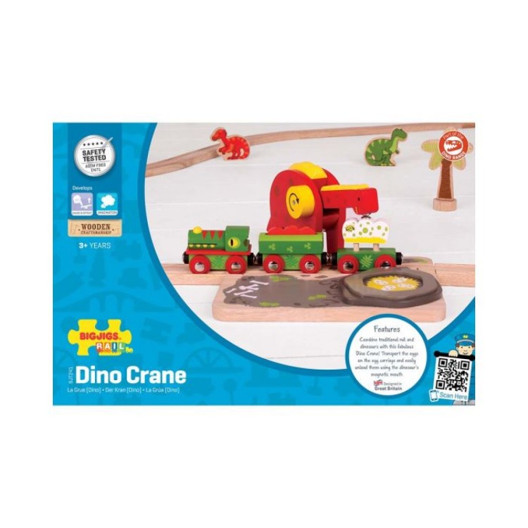 Bigjigs Rail - Dino Crane BJT241