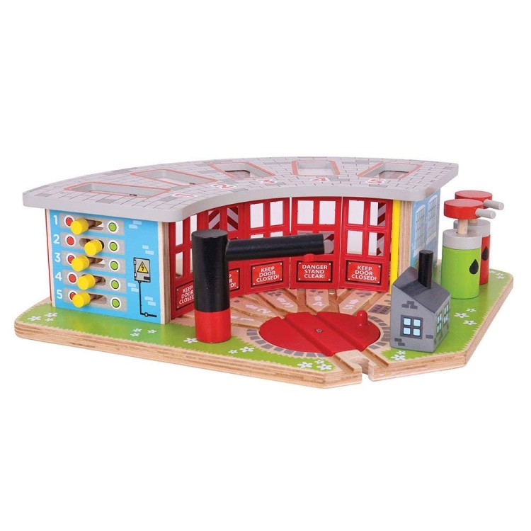Bigjigs Rail - Five Way Engine Shed BJT192
