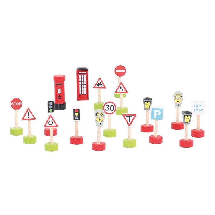 Bigjigs Rail - Signs Pack BJT061