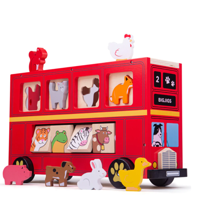 Bigjigs Red Bus Sorter BJ692