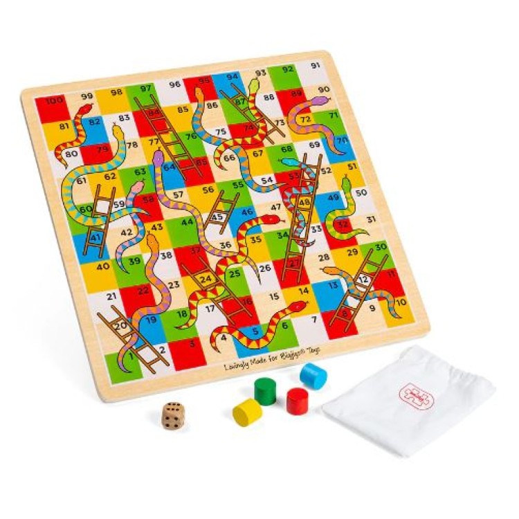 Bigjigs Snakes and Ladders game BJ788