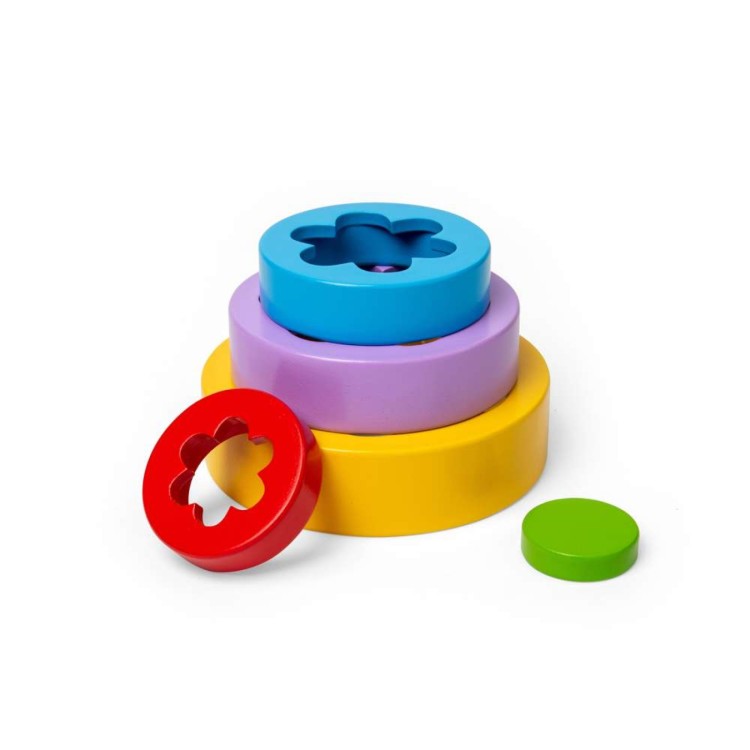 Bigjigs Wooden Flower Tower 37006