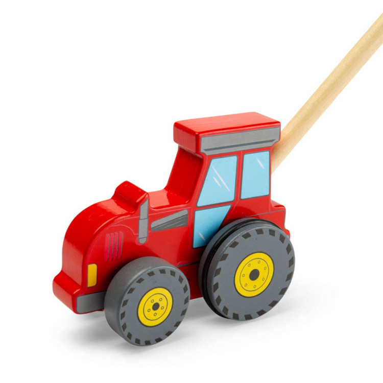 Bigjigs Wooden Push Along Tractor 38042