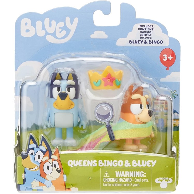 Bluey Figure Two Pack - Queens Bingo And Bluey