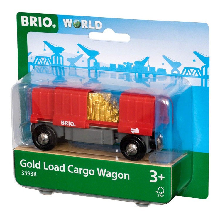 Brio World 33938 Gold Load Cargo Wagon