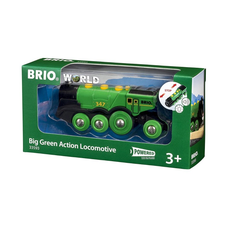 Brio World - 33593 Big Green Action Locomotive