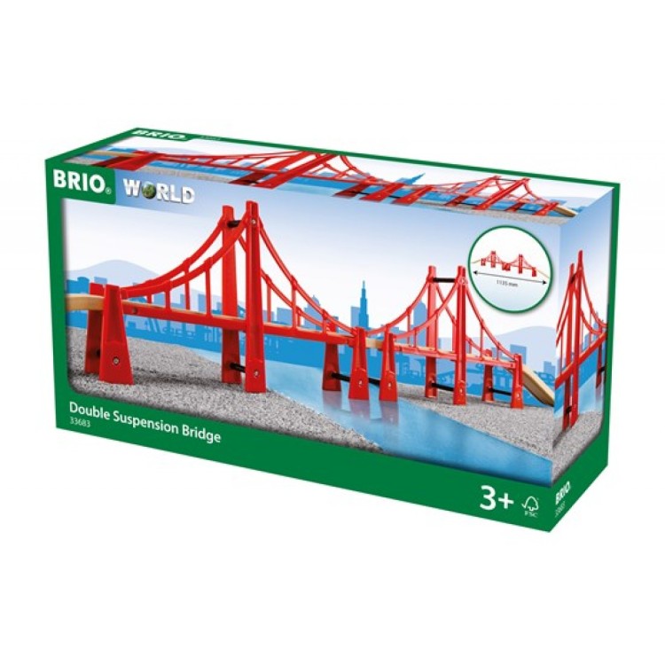 Brio World - 33683 Double Suspension Bridge