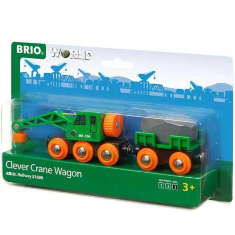 Ravensburger Brio World 33698 Clever Crane Wagon