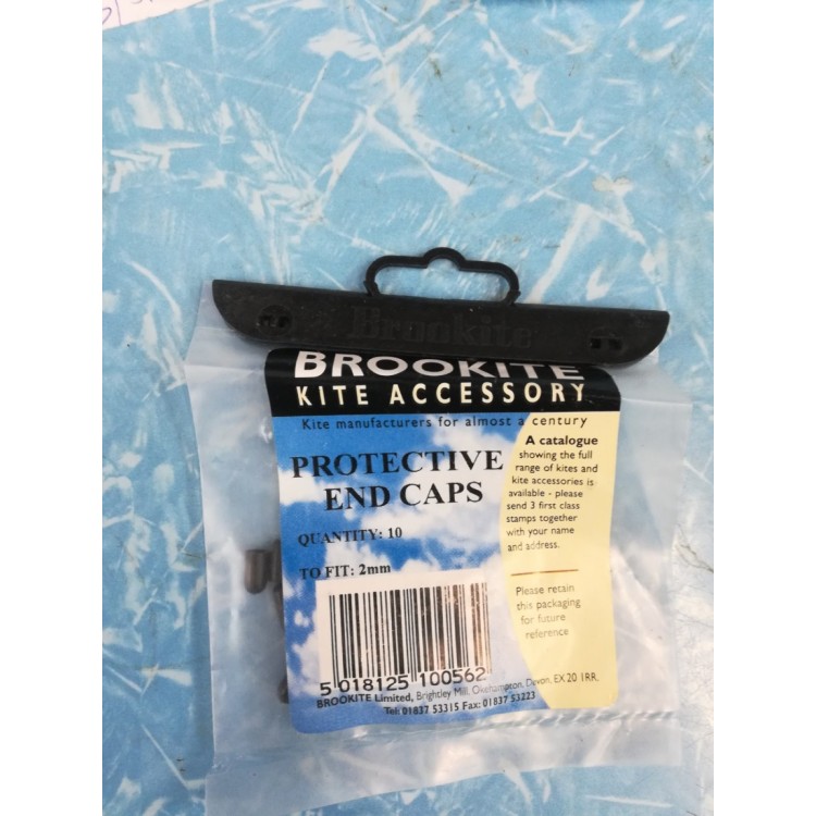Brookite Kite Accessory Black Protective End Caps 5.5mm