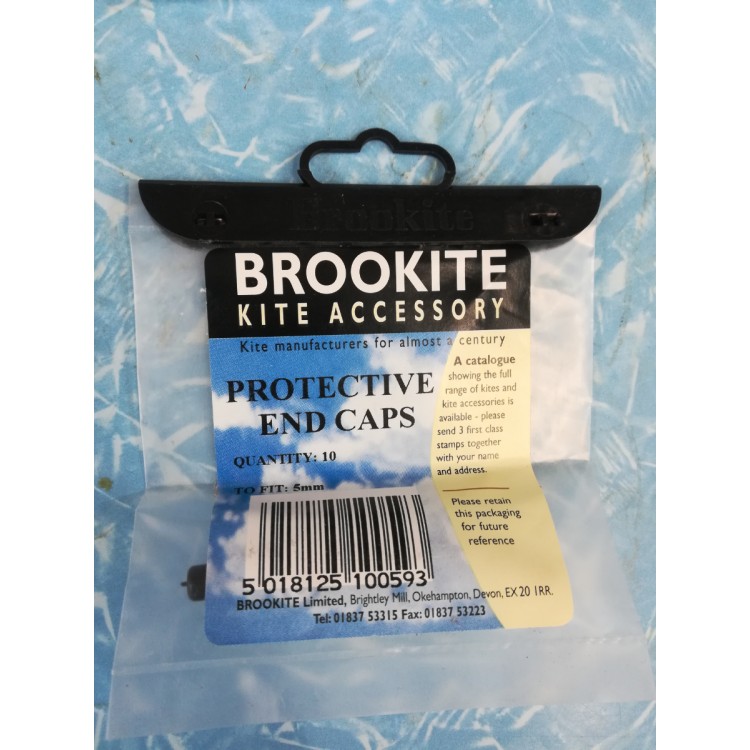 Brookite Kite Accessory Protective End Caps Black 5mm