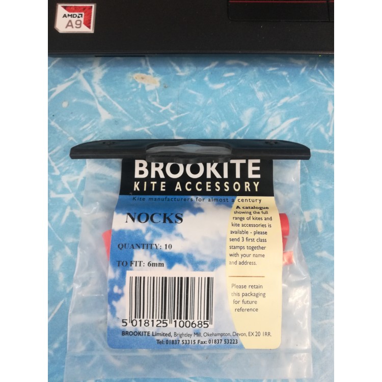 Brookite Kite Accessory Red nocks 6mm