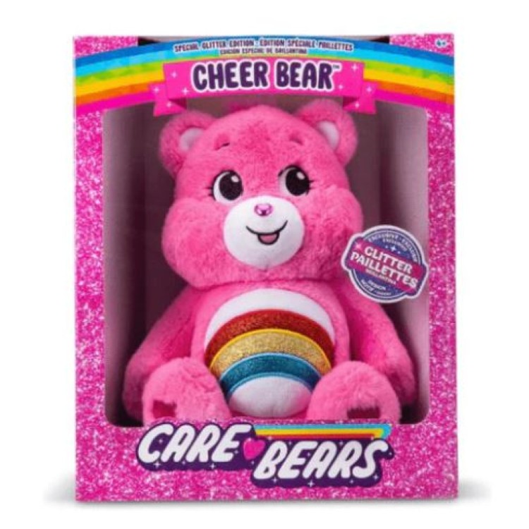 Care Bears 35cm Special Edition Glitter Belly Medium Plush - Cheer Bear
