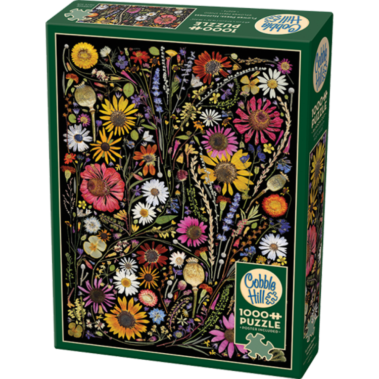 Cheatwell Cobble Hill 1000 Piece Puzzle - Flower Press: Happiness