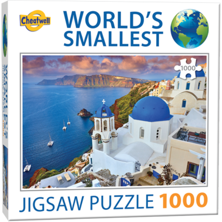 Cheatwell World's Smallest Puzzle - Santorini, Greece 1000 Pieces