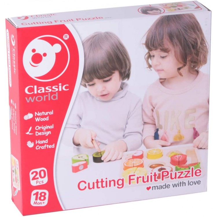 HC Classic World Cutting Fruit Puzzle 18m+