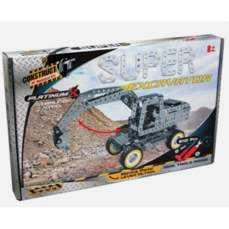 Construct It Platinum X Stainless Steel Super Excavator