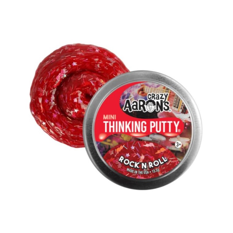 Crazy Aaron's Thinking Putty Mini Tin - ROCK N ROLL