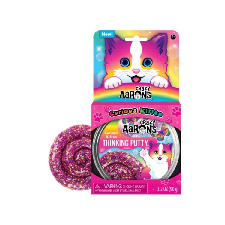 DKB Crazy Aarons Thinking Putty Curious Kitten