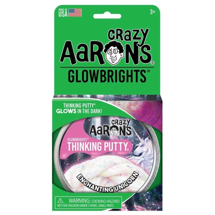 Crazy Aarons Thinking Putty Glow In the Dark ENCHANTING UNICORN