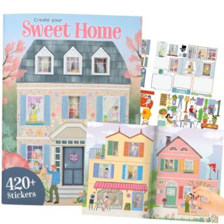 Depesche 13806_A Create Your Sweet Home Sticker Book 413806