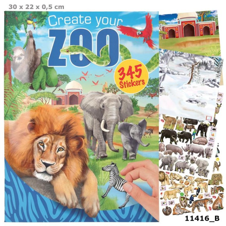 Create Your Zoo Sticker Book 411416