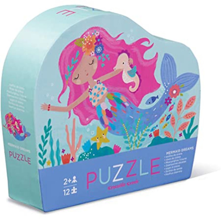 HC Crocodile Creek Mini Puzzle 12 Piece MERMAID DREAMS
