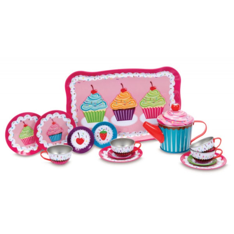 Cupcakes Tin Tea Set By Schylling SYCPTS