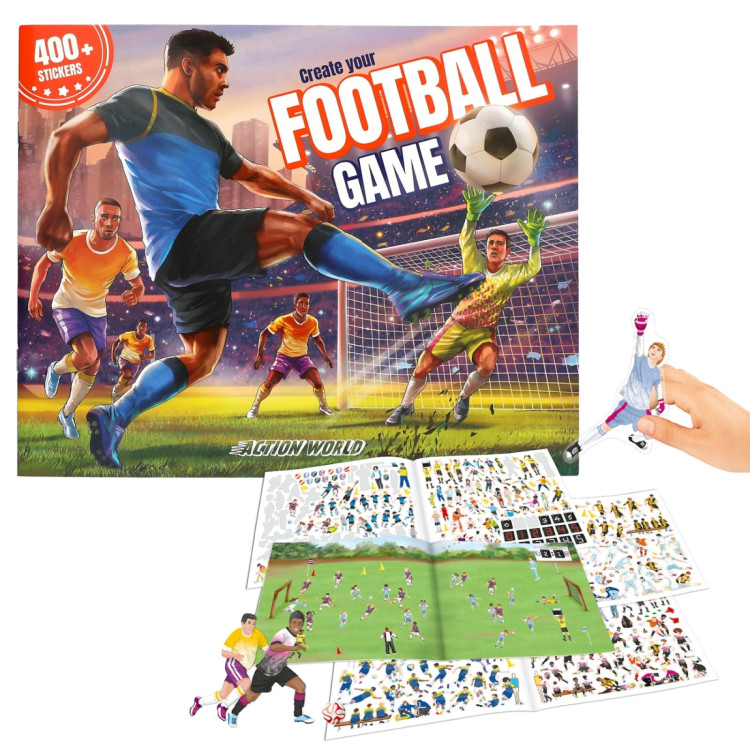Depesche 414207 Create Your Footbal Game Sticker Book