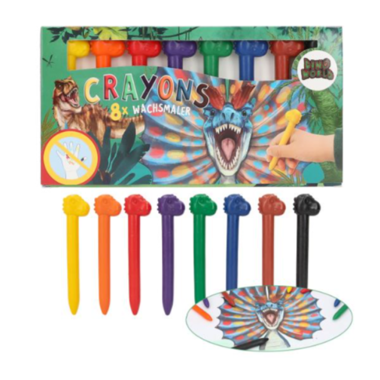 Depesche Crayons 8 Pack Dino 12177_A