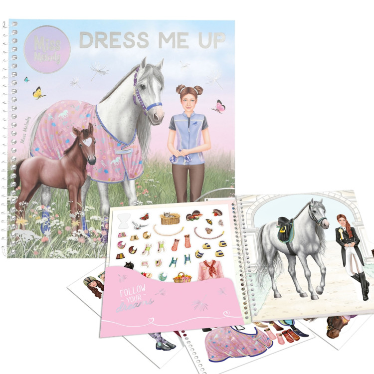 Depesche Top Model Miss Melody Dress Me Up Sticker Book  413743