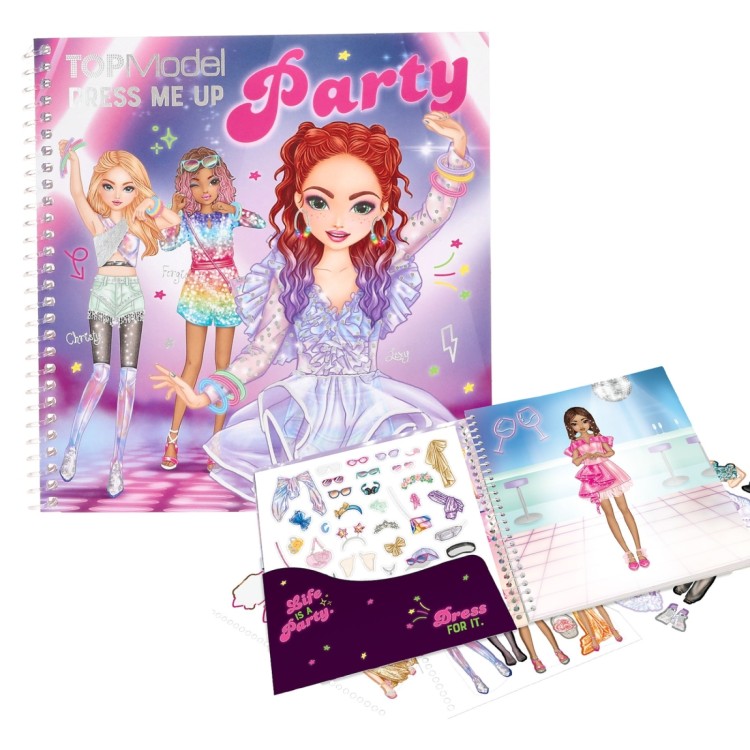 Depesche Top Model Dress Me Up PARTY Sticker Book 0413438