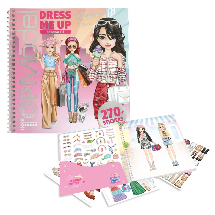 Depesche Top Model Shopping Tour Dress Me Up Sticker Book  413743