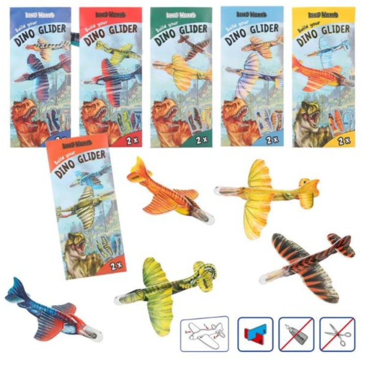 Depesche Dino World Build Your Dino Glider 2 Pack 12272