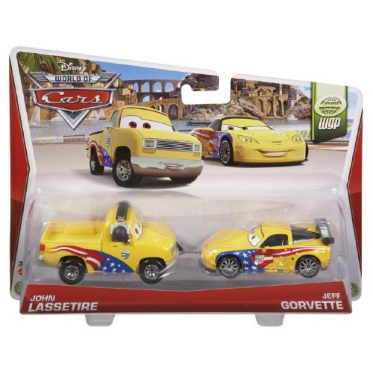 Mattel Disney Pizar Cars - John Lassetire & Jeff Gorvette RARE 2013