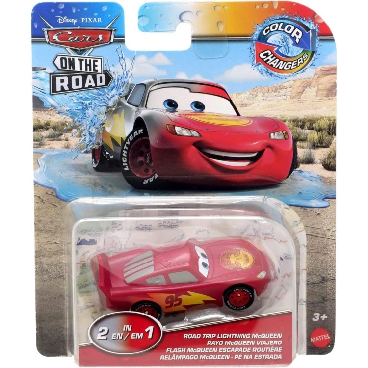 Mattel Disney Pixar Cars Colour Changers - Road Trip Lightning McQueen