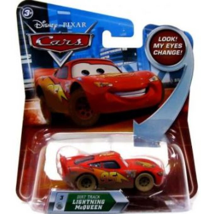 Disney Cars Lenticular Eyes 3 - Dirt Track Lightning McQueen 2010