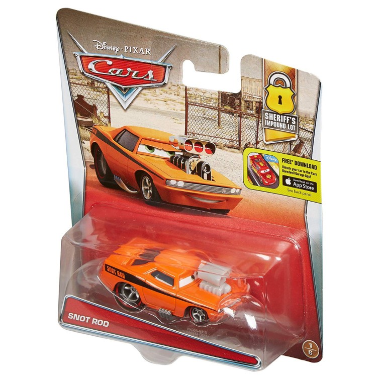 Mattel Disney Pixar Cars Snot Rod Sheriff's Impound Lot RARE 2015