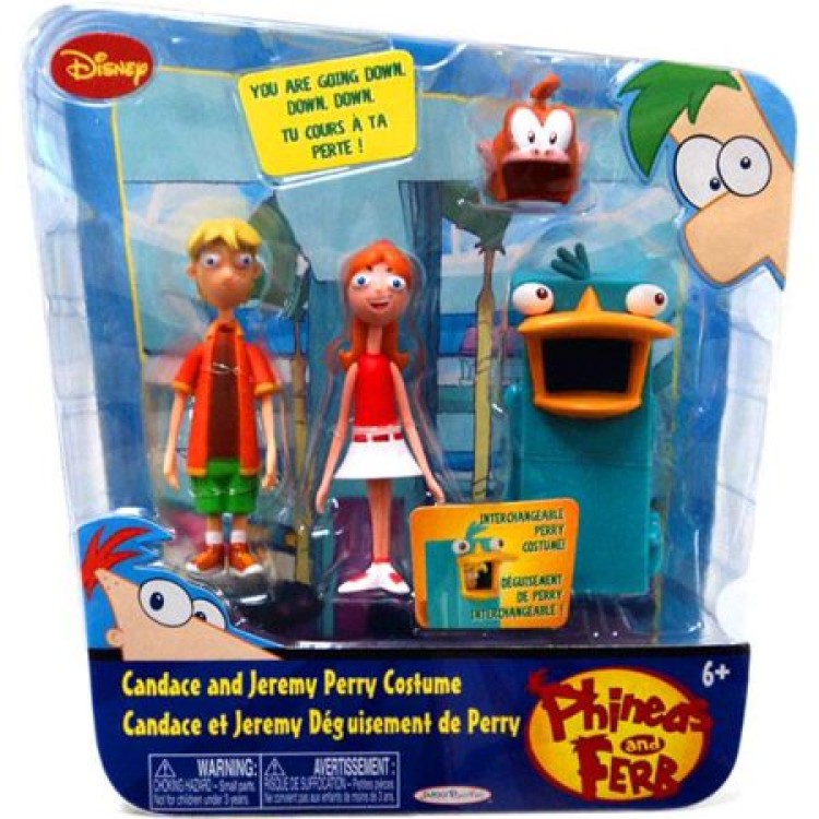 Disney Phineas & Ferb Candace and Jeremy Perry Costume Jakks 2010